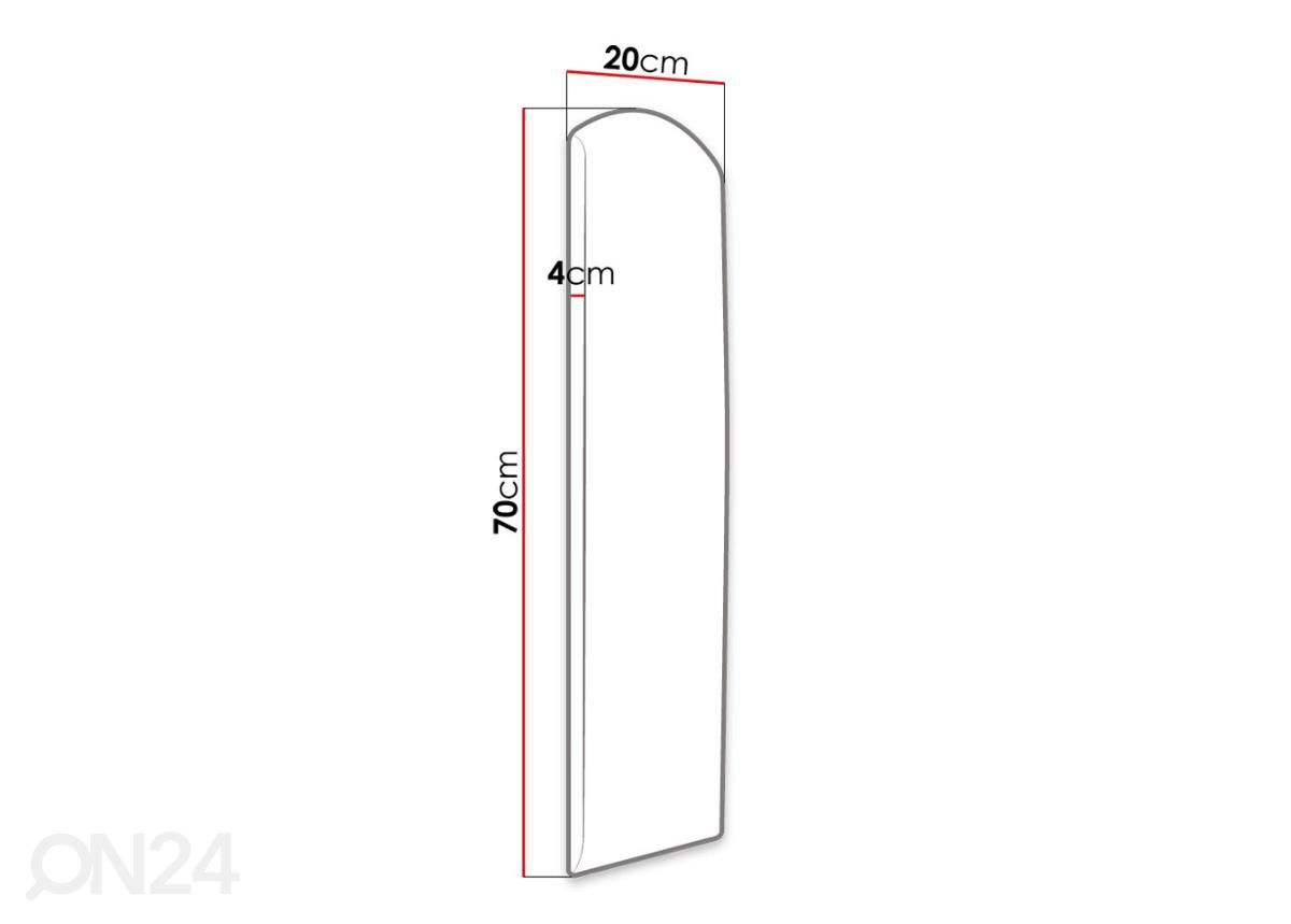 Настенная панель с текстильным покрытием Kir 70x20 cm увеличить размеры