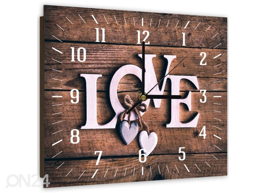 Настенные часы с изображением Love увеличить