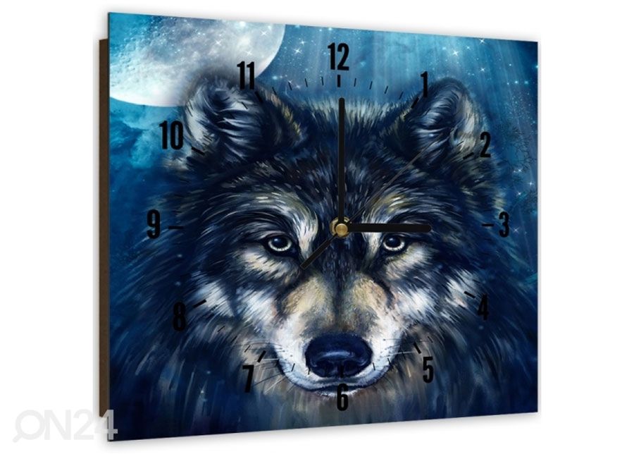Настенные часы с изображением Wolf увеличить