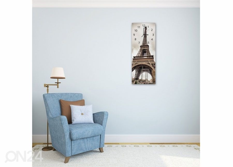 Настенные часы с картиной Eiffel Tower увеличить