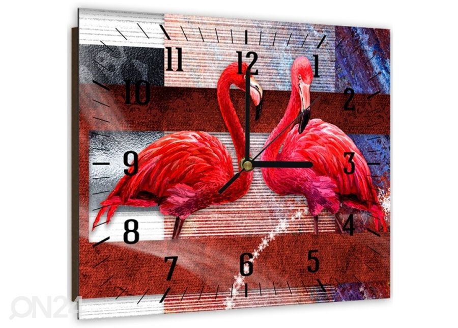 Настенные часы с картиной Flamingos увеличить