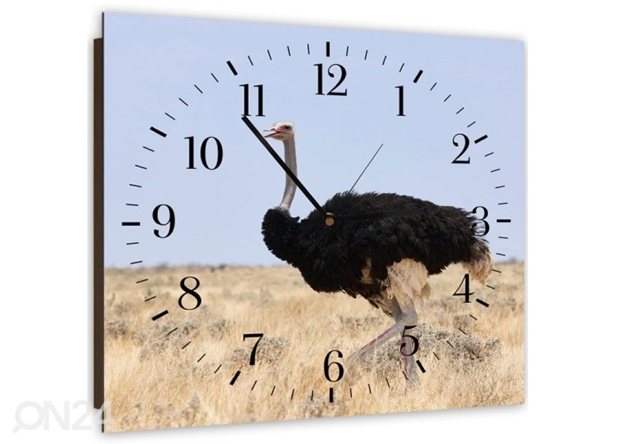 Настенные часы с картиной Ostrich 1 увеличить