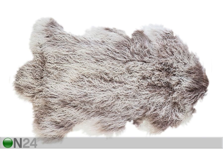 Натуральная тибетская овчина 60x95 см, серо-белый увеличить
