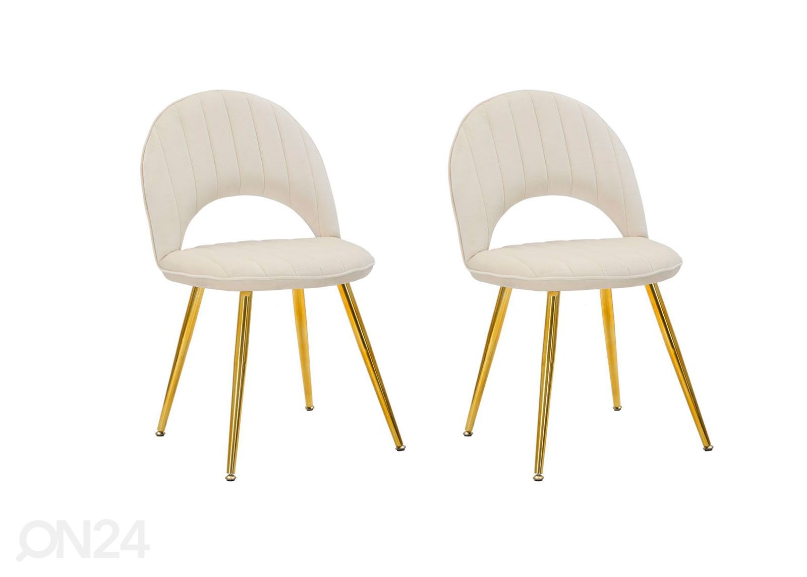 Обеденные стулья Glam (2 шт), кремовый/золотистый увеличить
