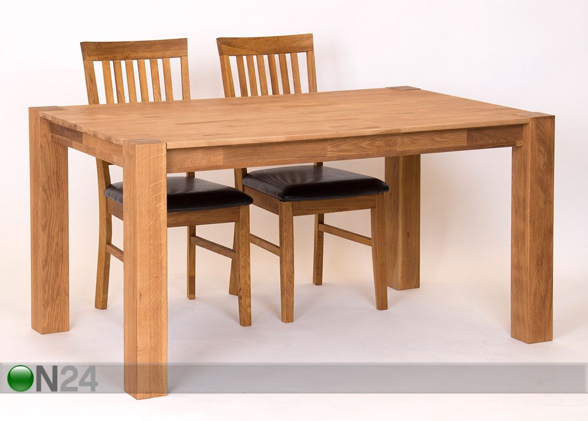 Обеденный стол из массива дуба 150x90 cm увеличить