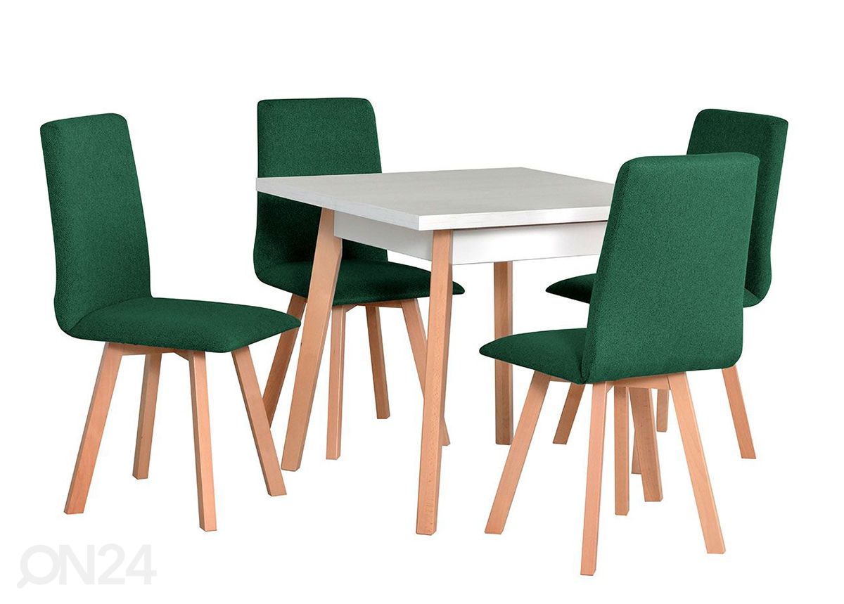 Обеденный стол 80x80 cm + 4 стула увеличить