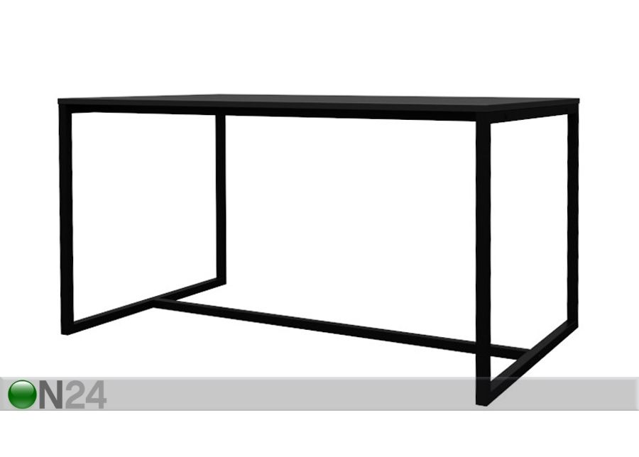 Обеденный стол Lipp 140x90 cm, чёрный увеличить