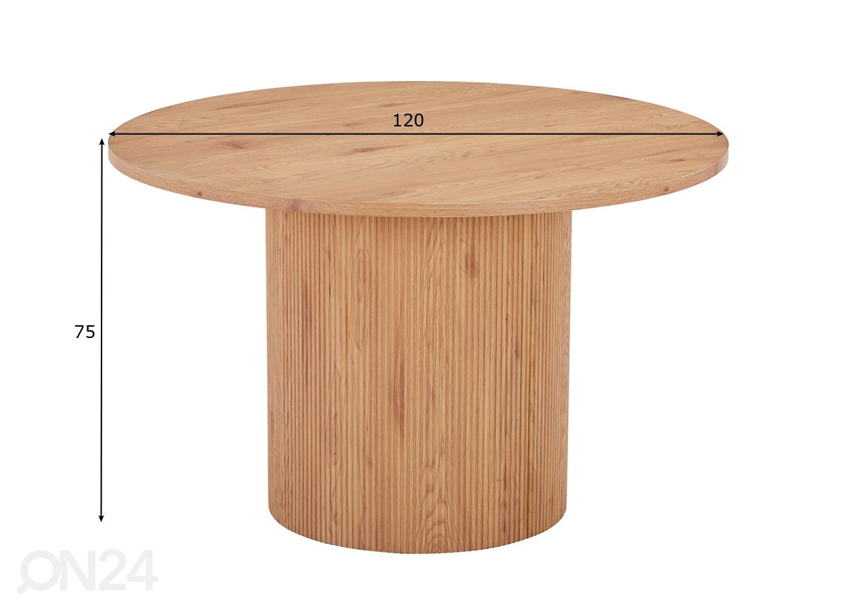 Обеденный стол Rize Ø120 cm увеличить размеры