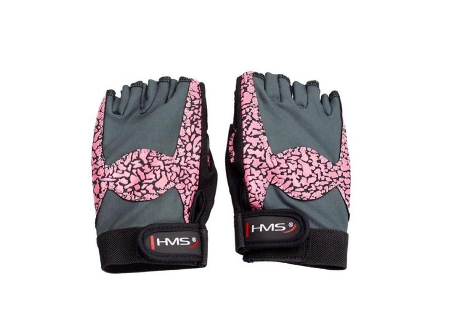 Перчатки тренировочные / велосипедные перчатки для взрослых розовый / серый W HMS RST03 L увеличить
