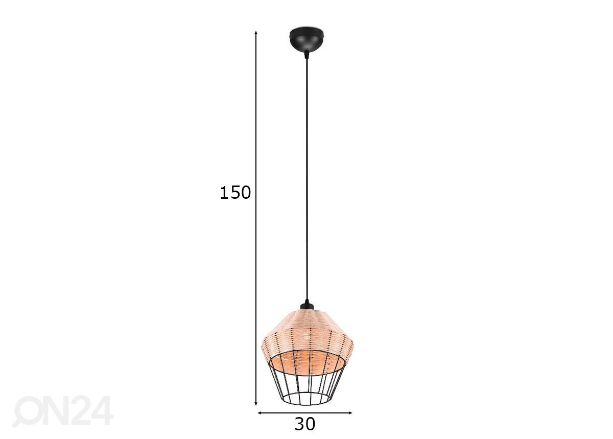 Подвесной светильник Borka 1 увеличить размеры