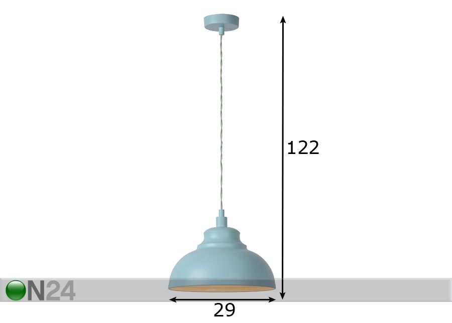 Подвесной светильник Isla Pastel Blue увеличить размеры