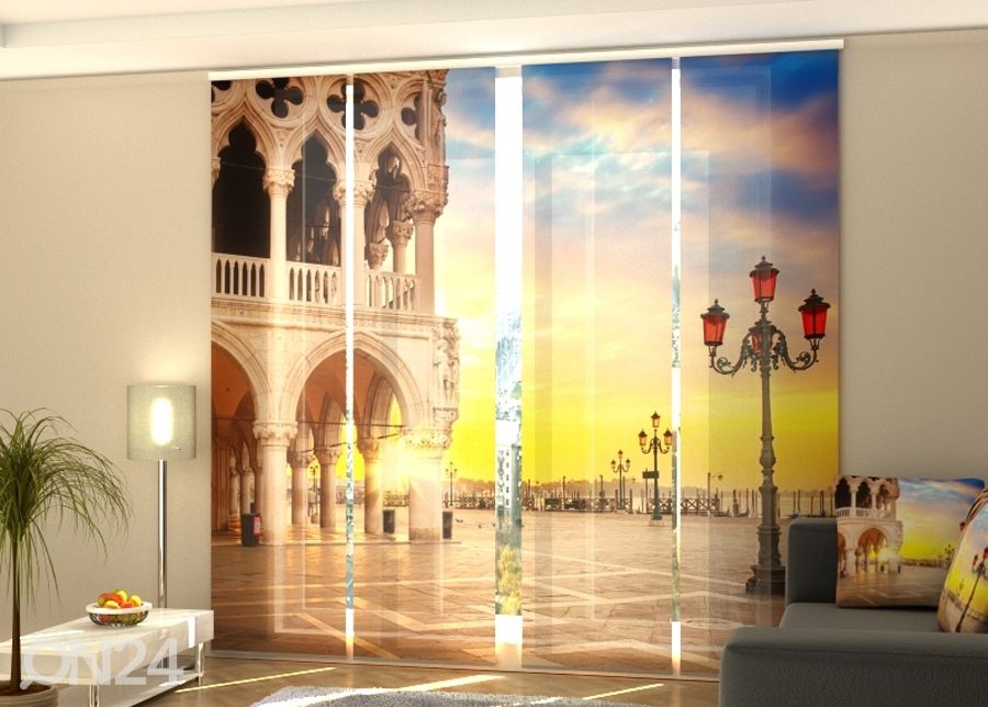 Полузатемняющая панельная штора Evening in Venice 240x240 см увеличить