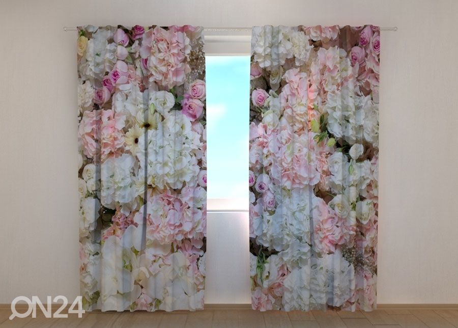 Полузатемняющая штора Flowers Background 240x220 cm увеличить