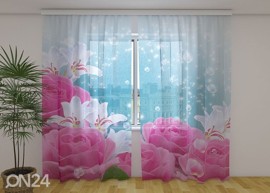 Полузатемняющая штора Fluffy Roses 240x220 cm увеличить