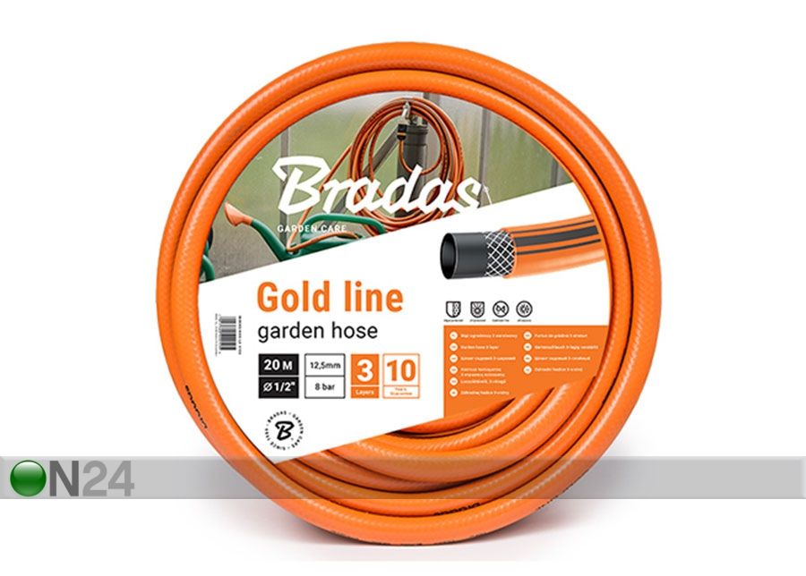 Порный шланг для полива Bradas Gold Line 1/2" увеличить