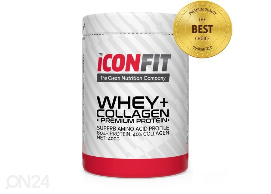 Протеин WHEY + Коллаген 400 г клубника Iconfit увеличить