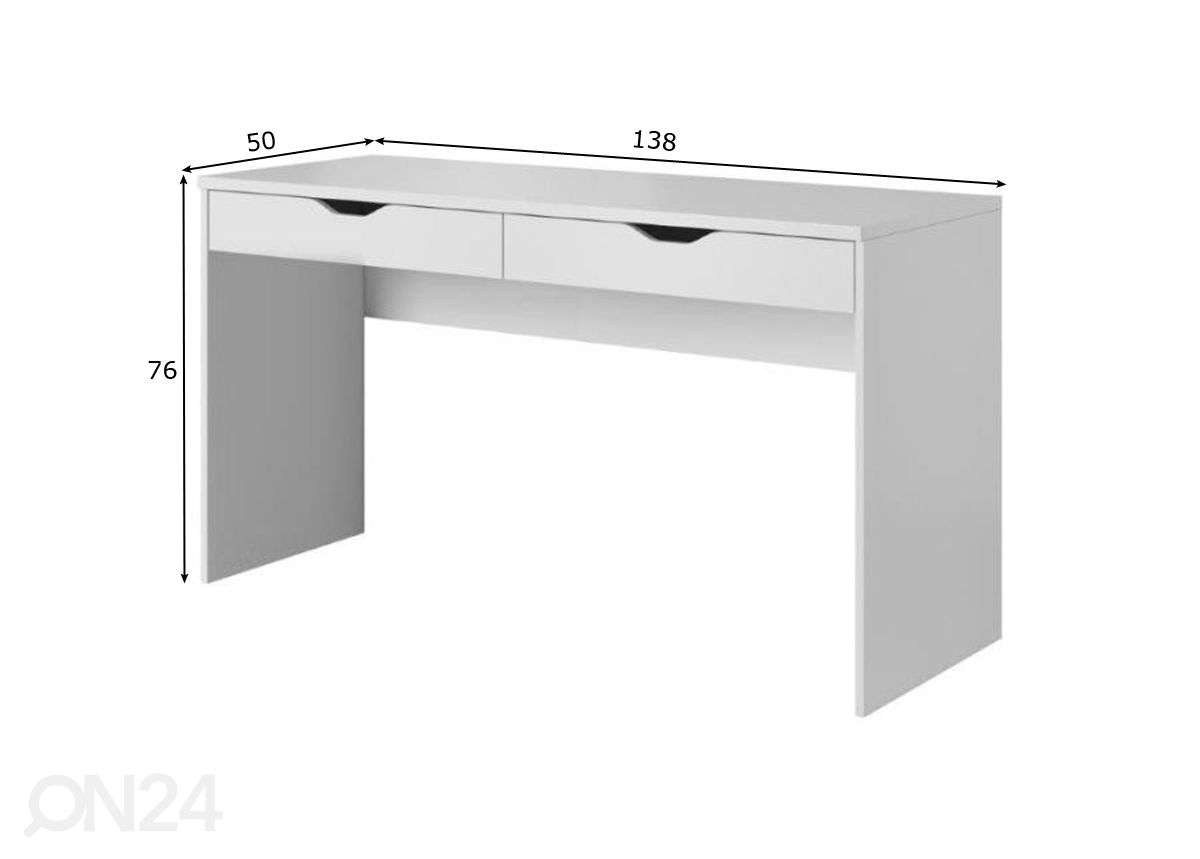 Рабочий стол Mati 138 cm увеличить размеры