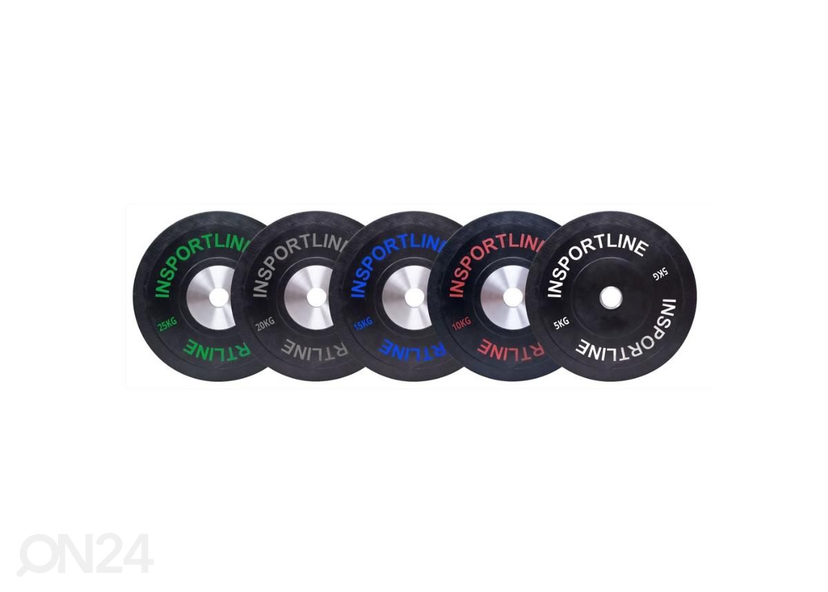 Резиновые диски Set Bumper Plat 2x 5-25 кг inSPORTline увеличить