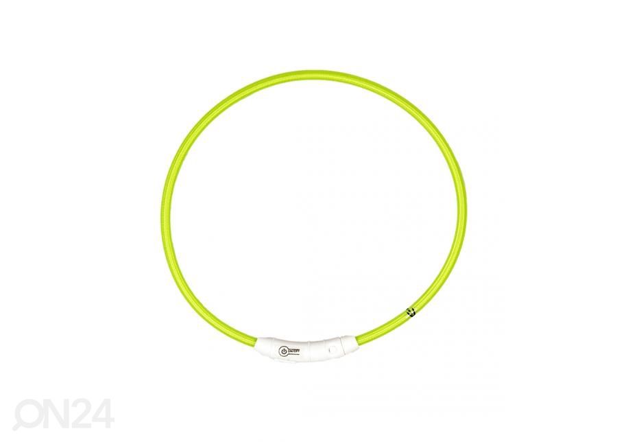 Светодиодный ошейник 65см зеленый с USB Duvo + увеличить
