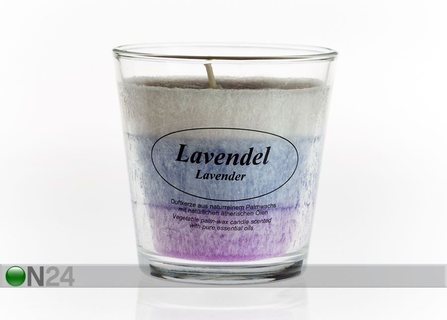 Свеча из пальмового воска в стакане Lavendel увеличить