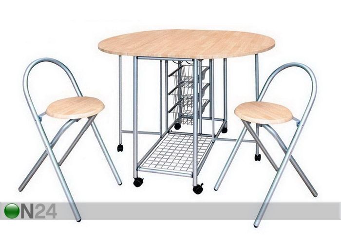 Складной стол + 2 складных стула Bertia увеличить