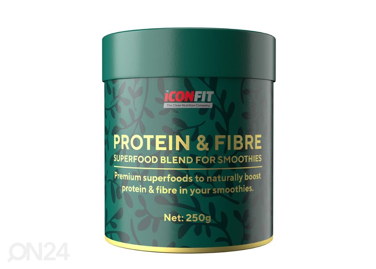 Супер пищевая смесь для смузи Protein & Fiber 250 г черная смородина Iconfit увеличить