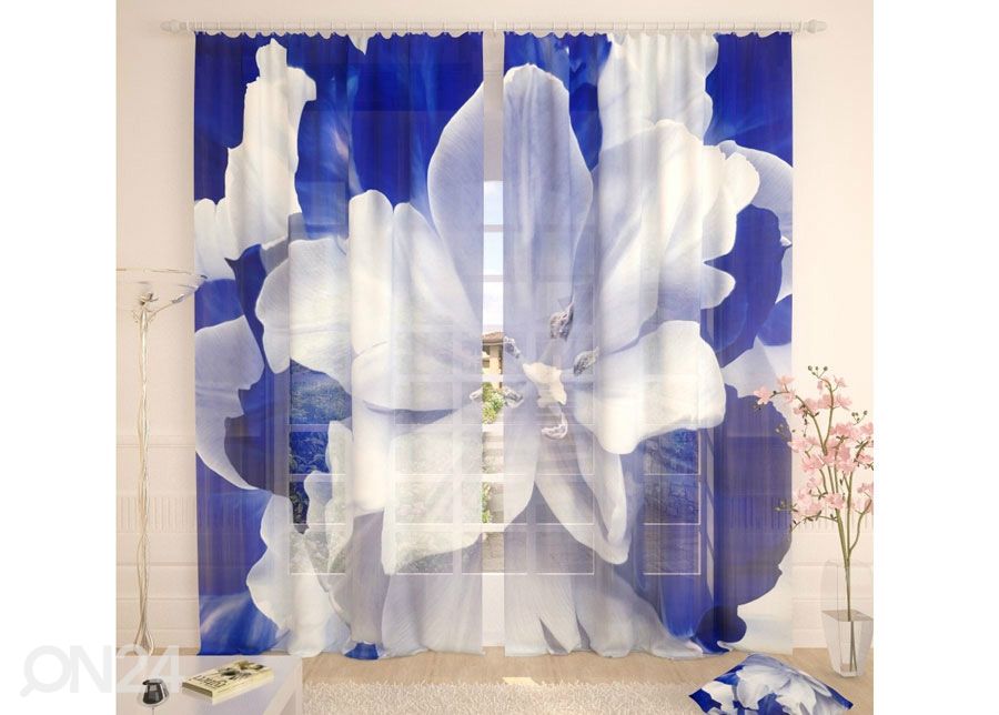 Тюлевые занавески Blue White Tulip 400x260 cm увеличить