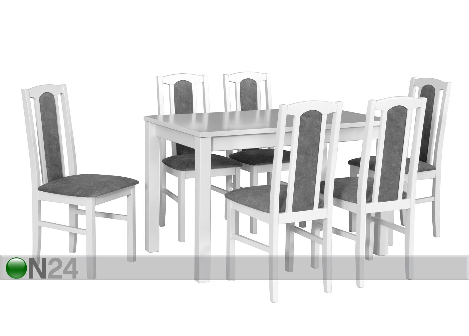 Удлиняющийся обеденный стол + 6 стульев увеличить