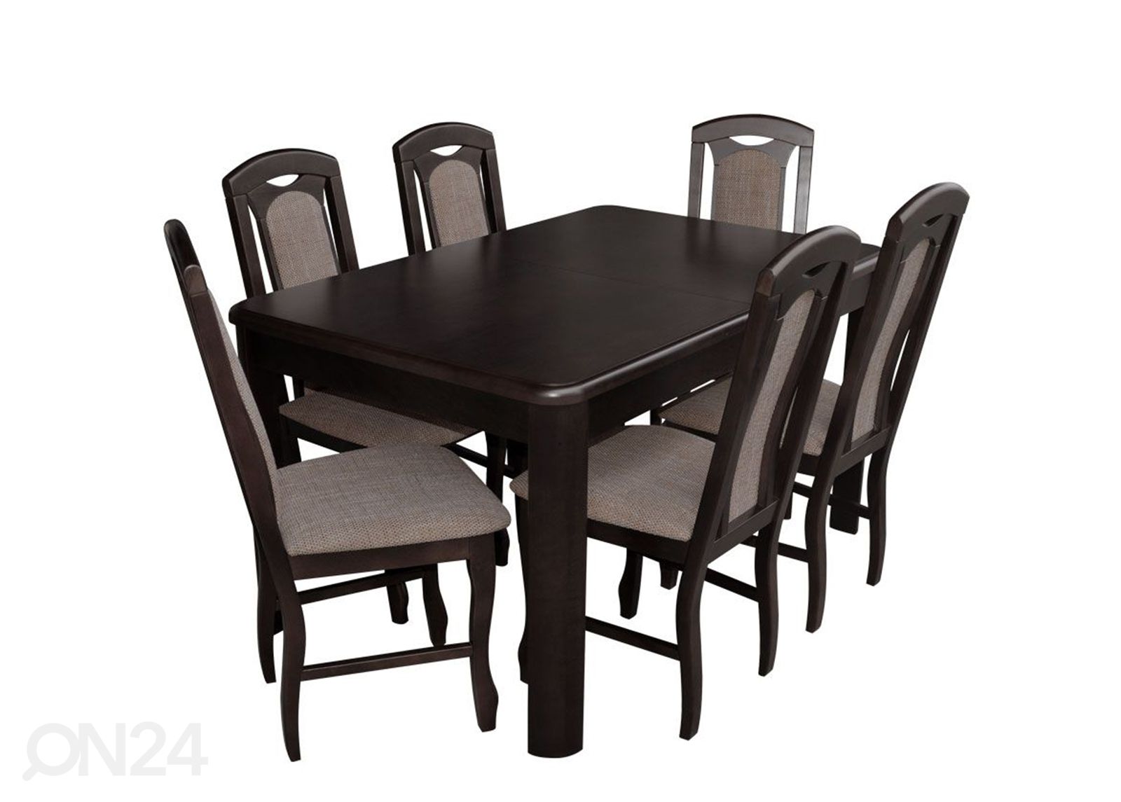 Удлиняющийся обеденный стол 90x150-230 cm + 6 стульев увеличить