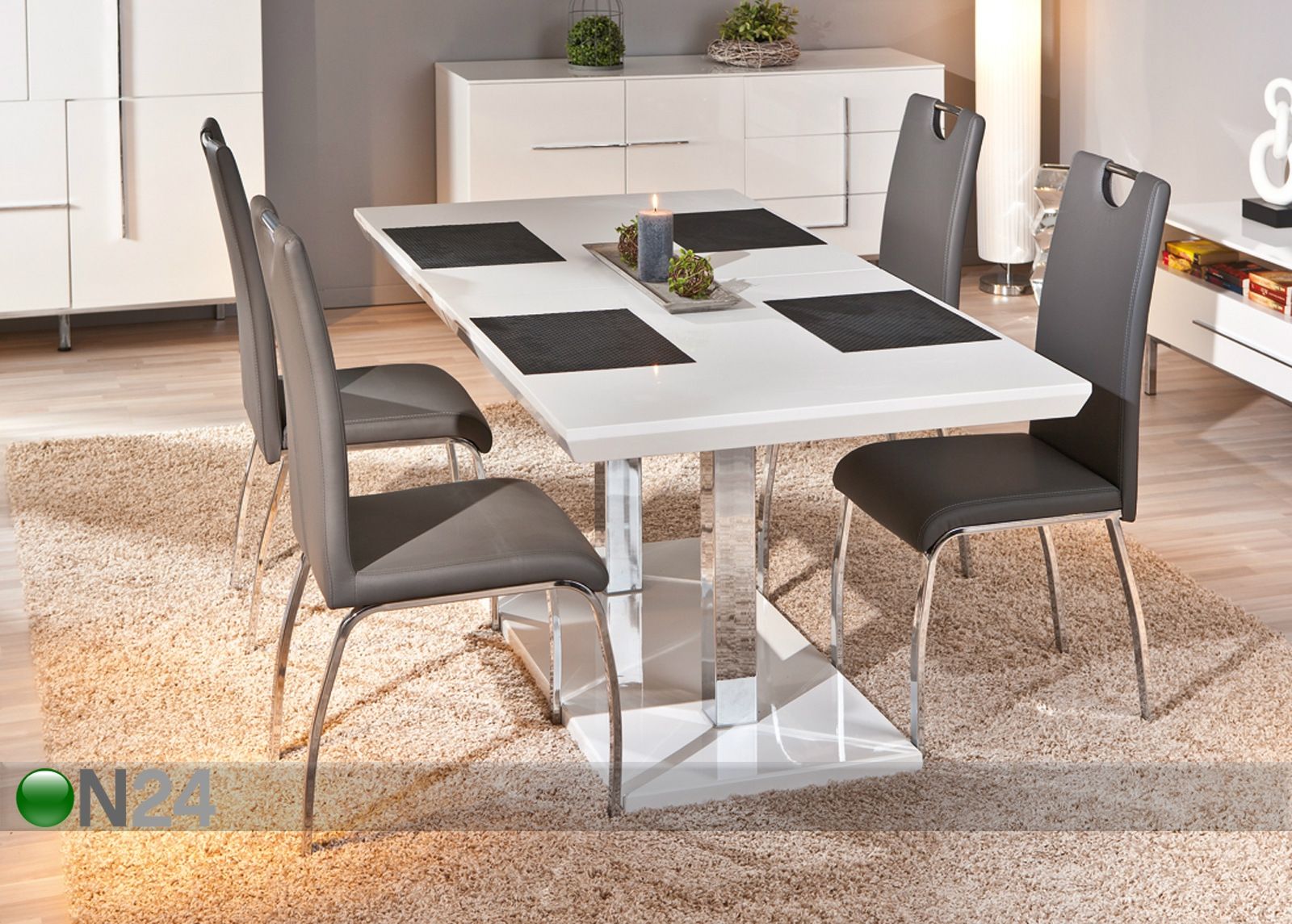 Удлиняющийся обеденный стол Edmonton 160-200x90 cm увеличить