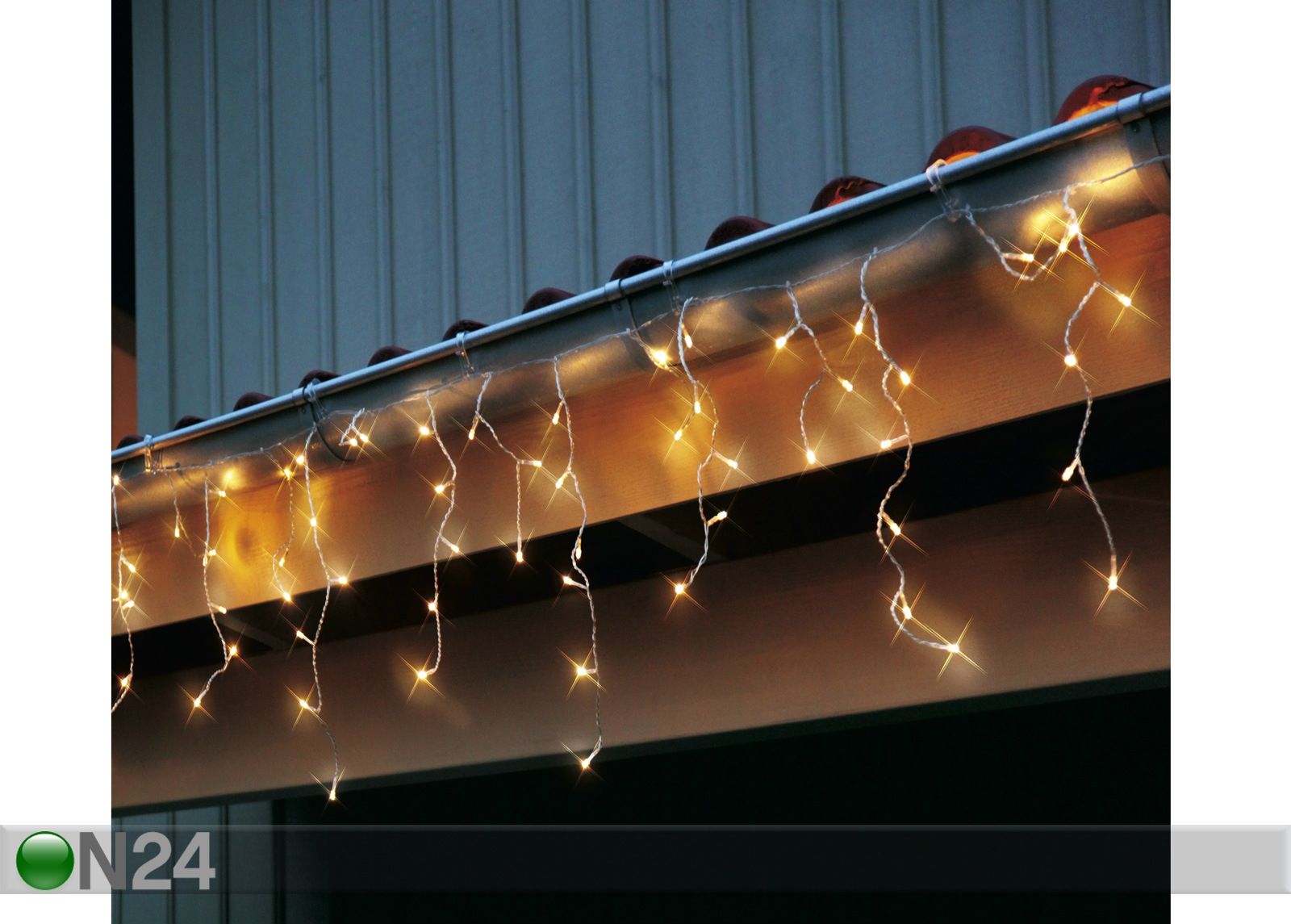 Уличная световая штора 144 LED, 4м увеличить