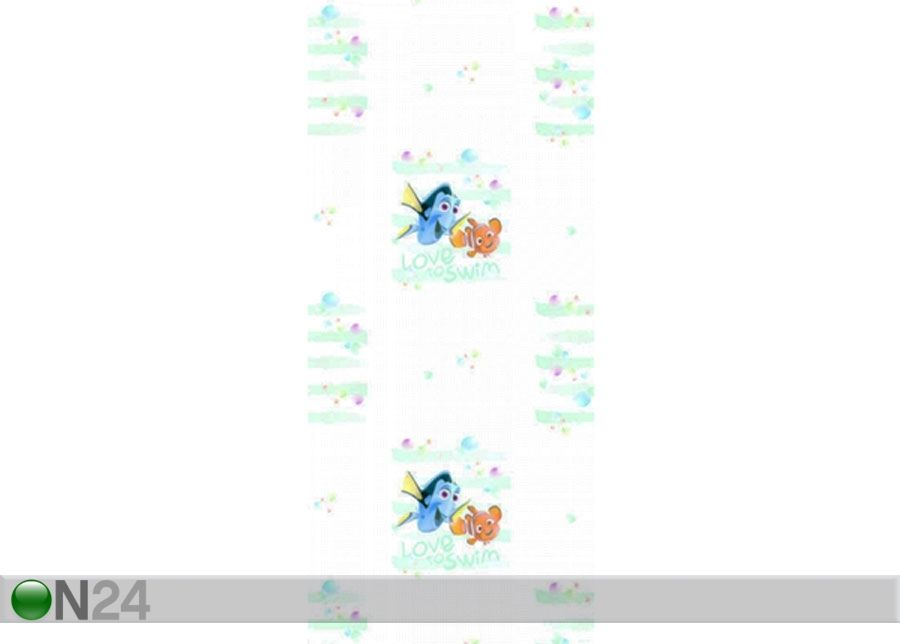 Флизелиновые обои Dory and Nemo Love to Swim, White 53x1000 cm увеличить