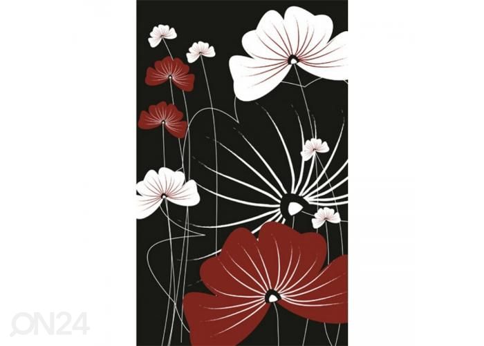 Флизелиновые фотообои Flowers on black 150x250 см увеличить