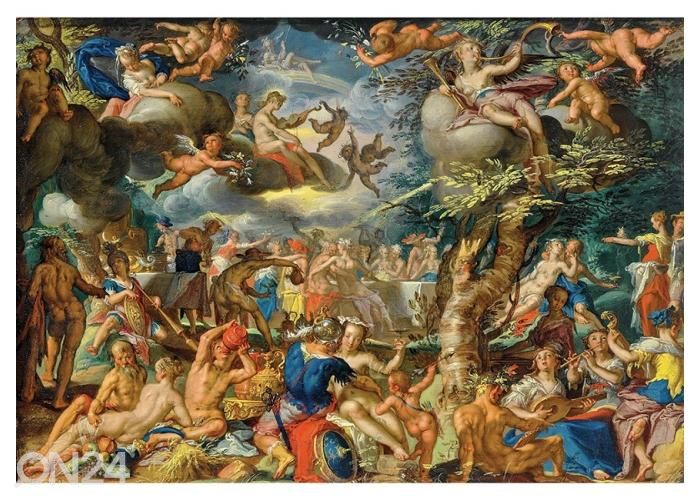 Флисовые фотообои A banquet of the Gods by Joachim Wtewael 400x260 см увеличить