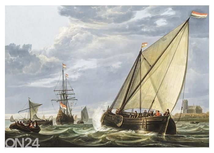 Флисовые фотообои Shipping on the Maas by Aelbert Cuyp 368x254 см увеличить