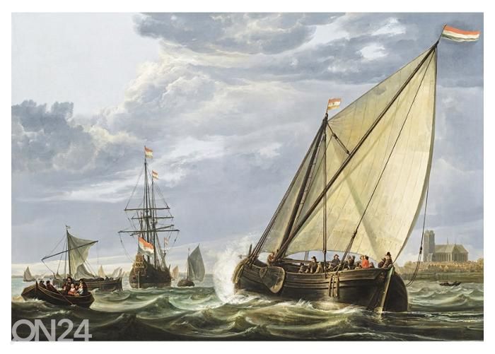 Флисовые фотообои Shipping on the Maas by Aelbert Cuyp 400x260 см увеличить