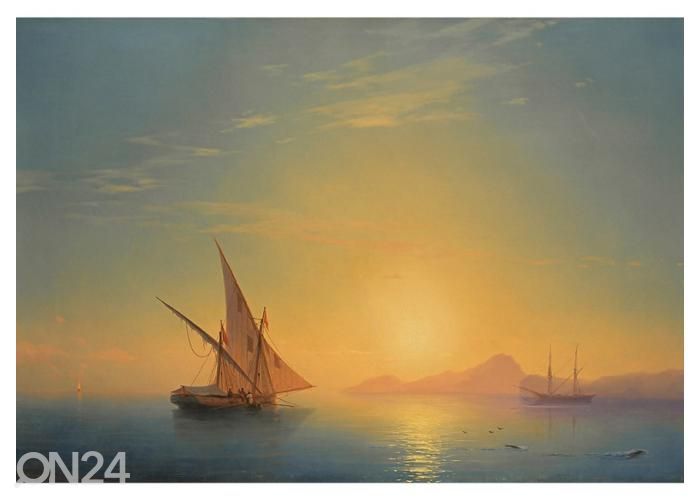 Флисовые фотообои Sunset Over Ischia by Ivan Aivazovsky 368x254 см увеличить