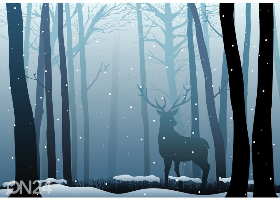 Фотообои Deer in the dark wood 365x254 см увеличить
