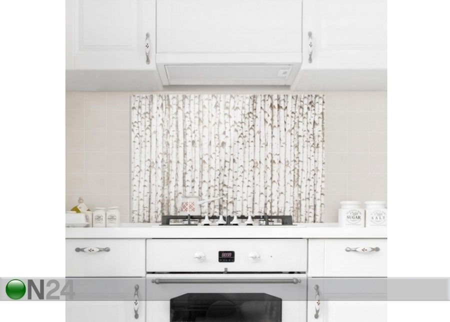 Фотостекло для кухонного фартука Birch Wall 40x60 cm увеличить