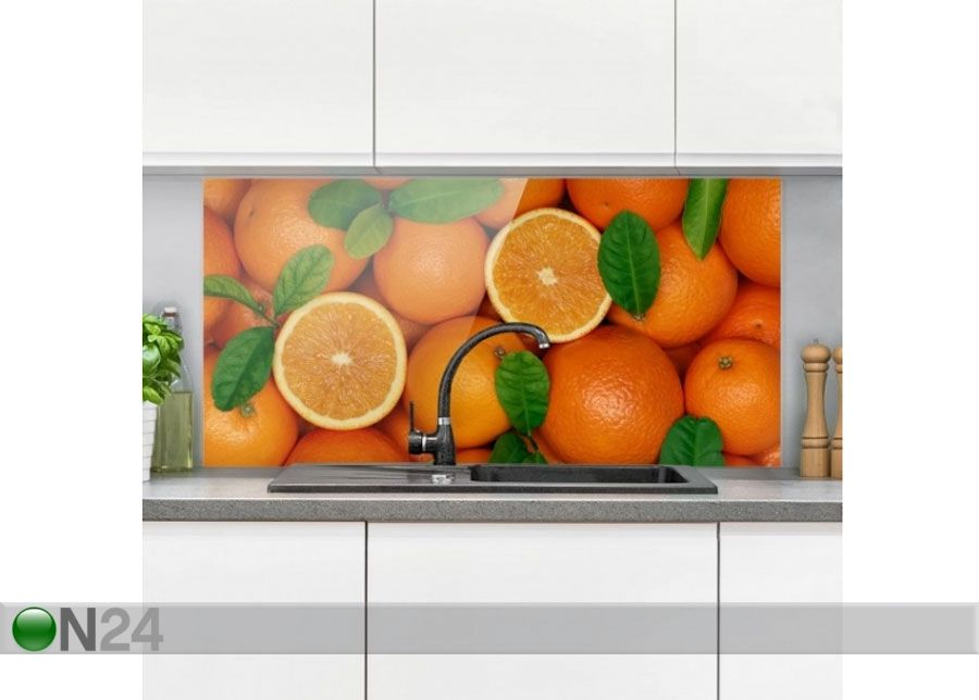Фотостекло для кухонного фартука Juicy Oranges 59x80 cm увеличить