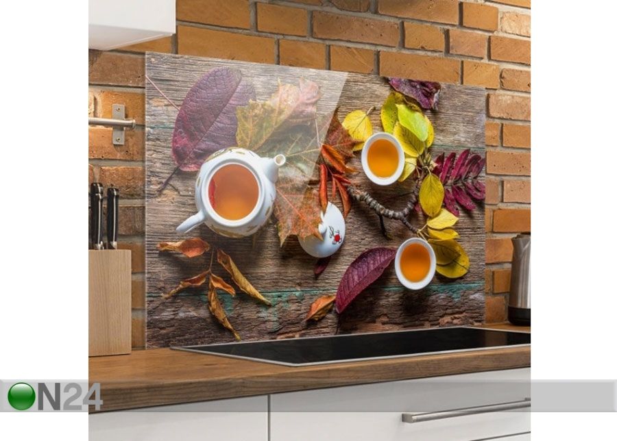 Фотостекло для кухонного фартука Tea In September 40x60 cm увеличить