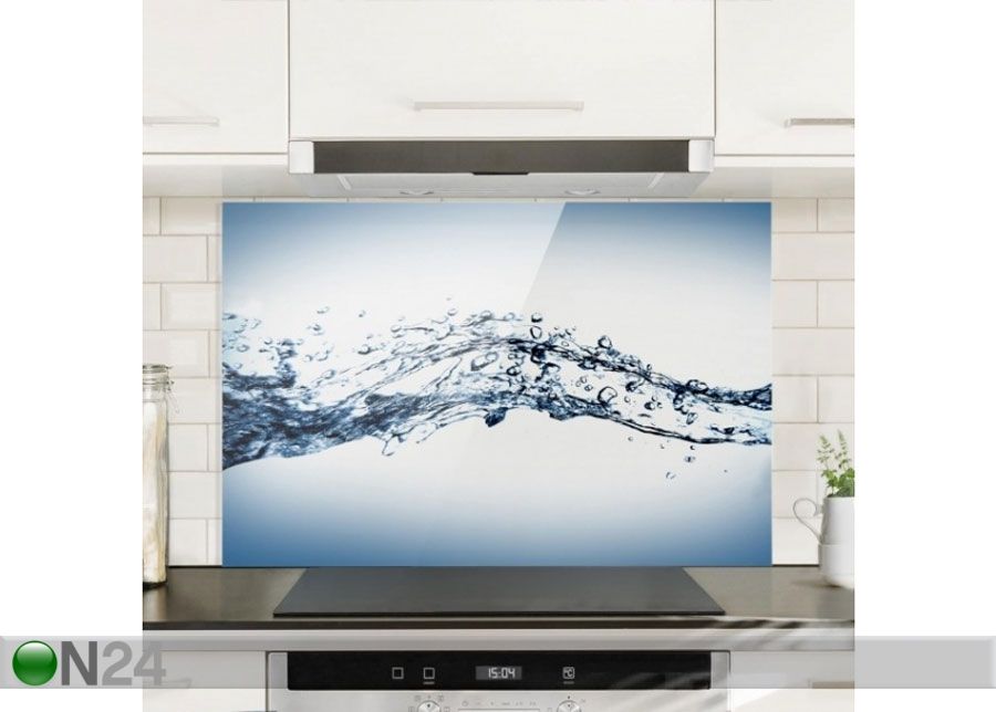 Фотостекло для кухонного фартука Water Splash 59x120 cm увеличить