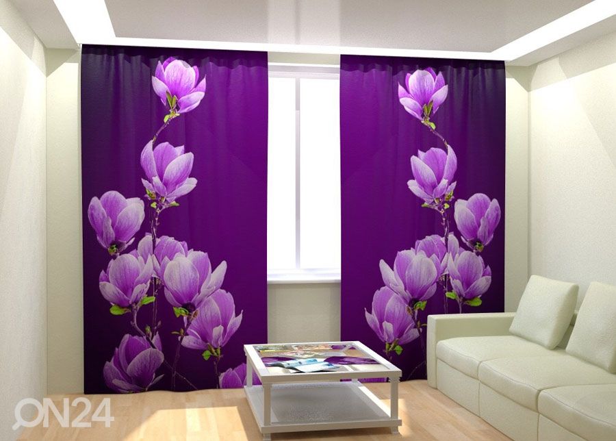 Фотошторы "Purple Magnolia" 300x260 см увеличить