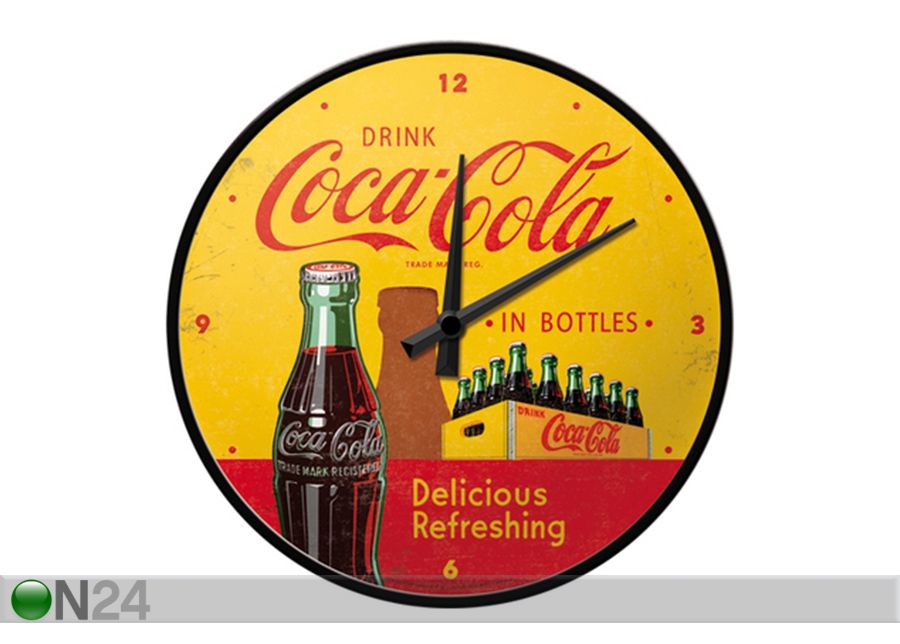 Часы в ретро-стиле Coca-Cola in bottles увеличить