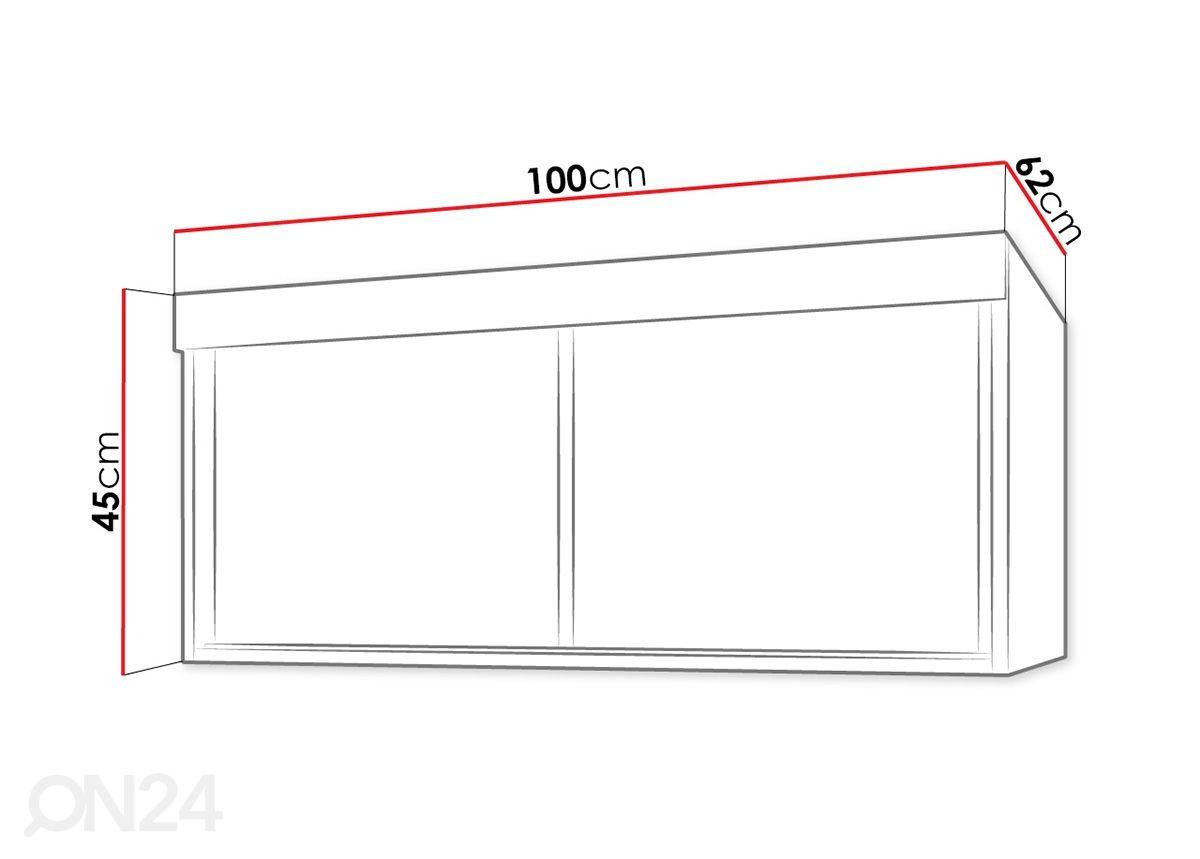 Шкаф настенный 100 cm увеличить размеры