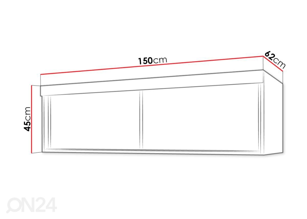 Шкаф настенный 150 cm увеличить размеры