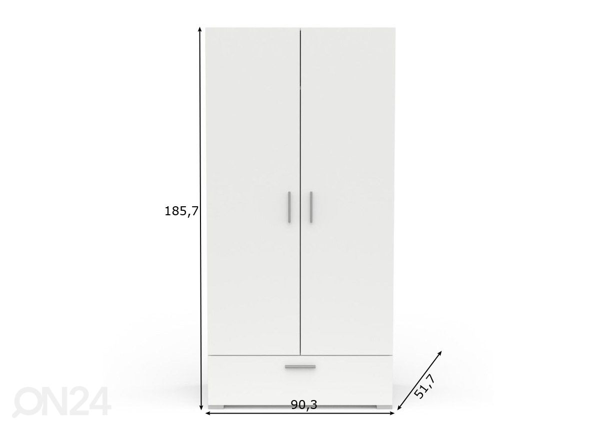 Шкаф платяной Izzy 90,3 cm увеличить размеры