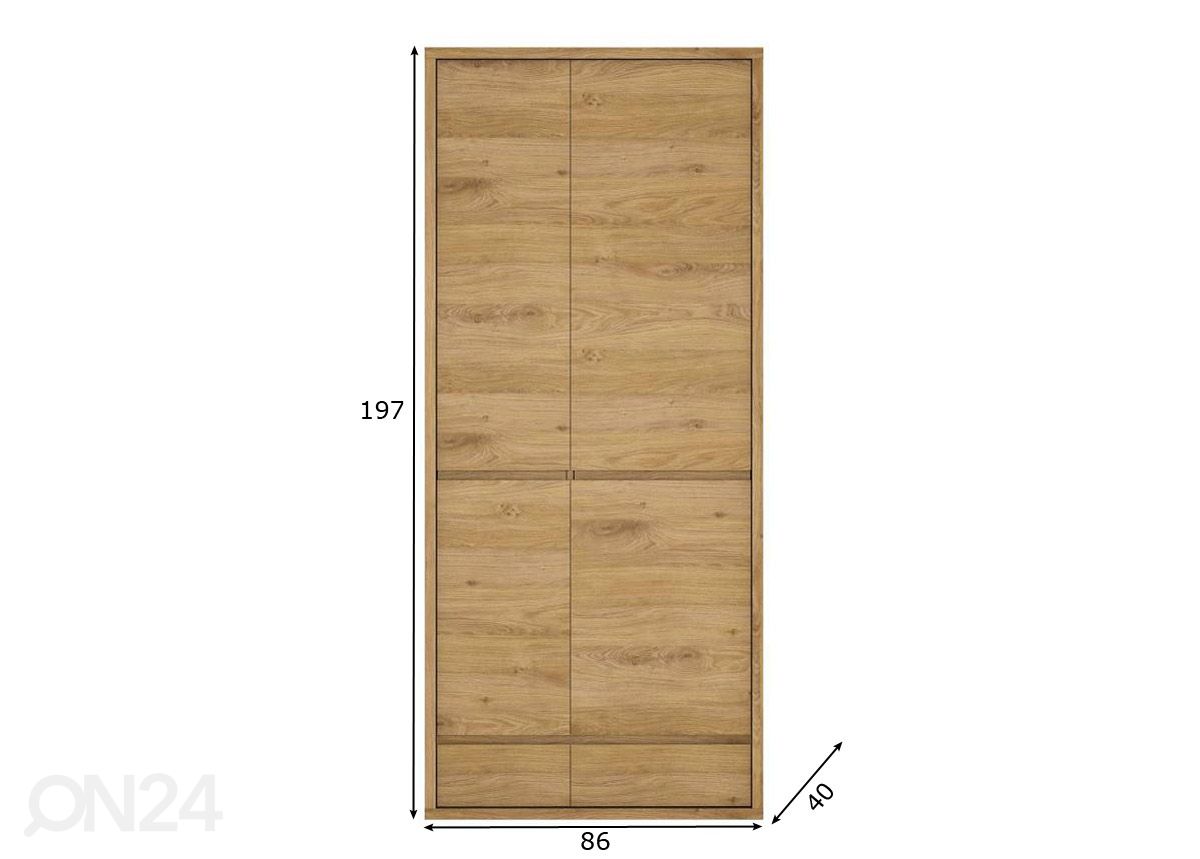 Шкаф платяной Shetland 86 cm увеличить размеры