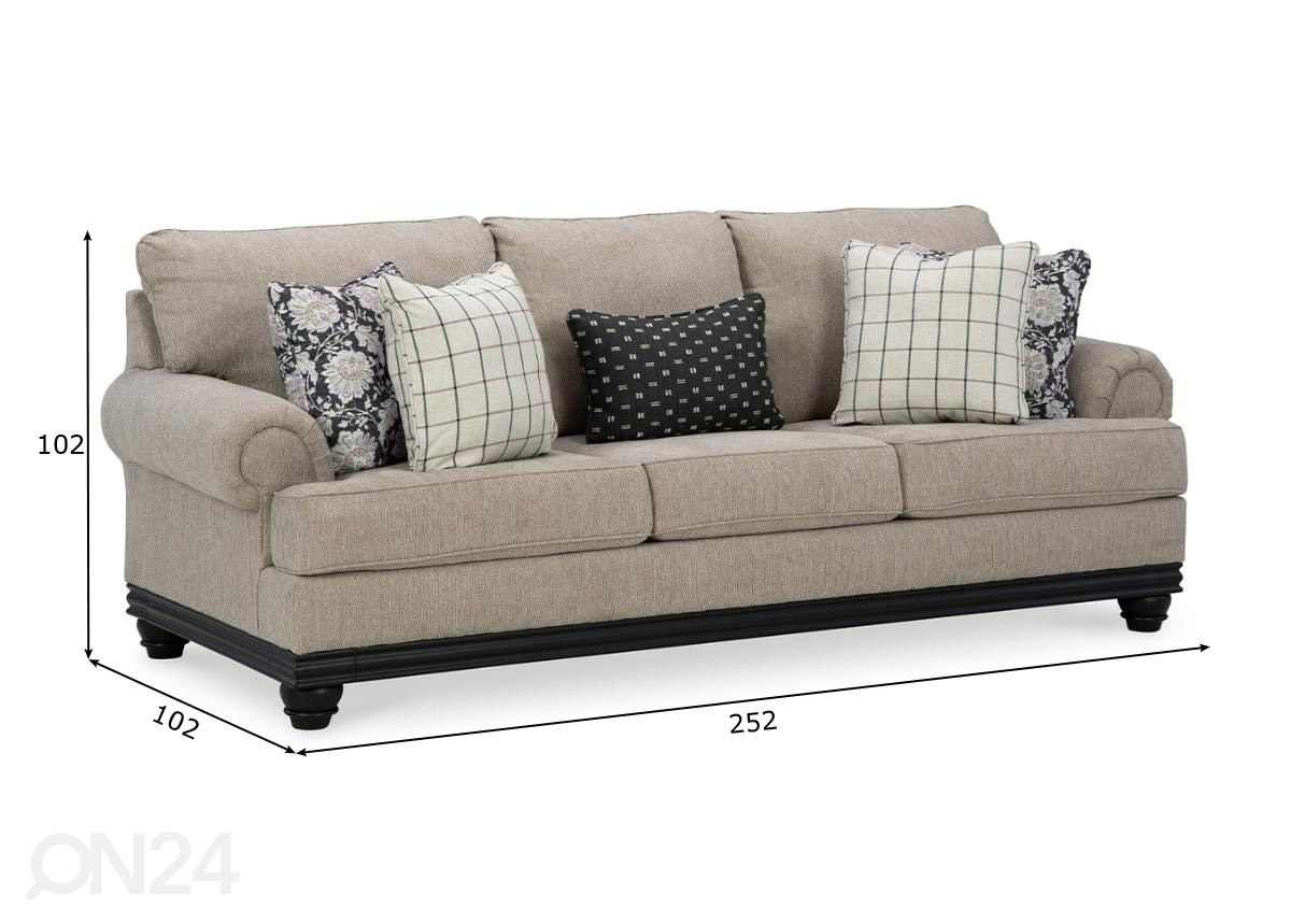 3-местный диван увеличить размеры
