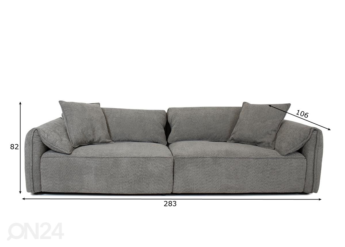 4-местный диван увеличить размеры
